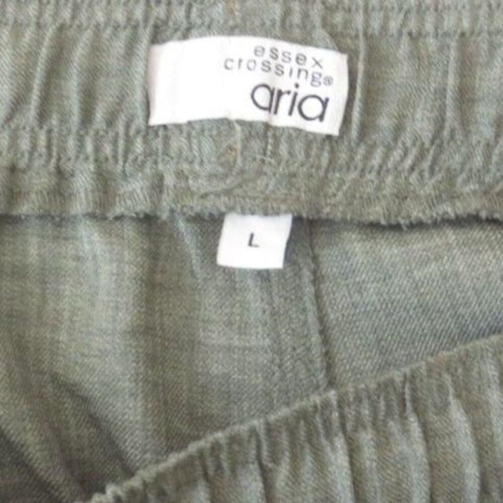 Essex Crossing Aria women's Lightweight  Shorts Drawstring Olive Green L EUC - Picture 7 of 8